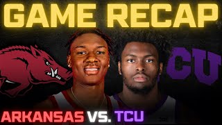 Arkansas vs TCU Exhibition Game Recap [upl. by Salem]