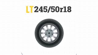 Tire Size 24550r18 in inches [upl. by Adnolrehs111]