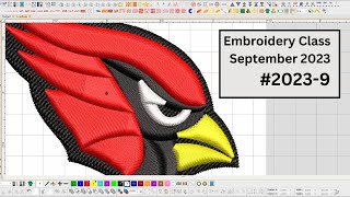 Embroidery School 2023  Episode 9 Live Embroidery Class Workflow and Settings [upl. by Stokes]