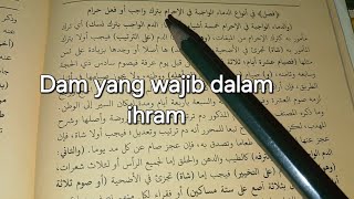 188  Ngaji Fikih  Fathul Qorib syarah Taqrib Damdam yang wajib dalan ihram [upl. by Abisia]