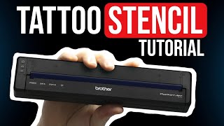 How to Use a Brother Pocket Jet for Tattoo Stencils Thermal Printer [upl. by Einram695]