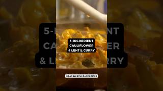 5 INGREDIENT CAULIFLOWER amp LENTIL CURRY 😋😋😋 [upl. by Glen]