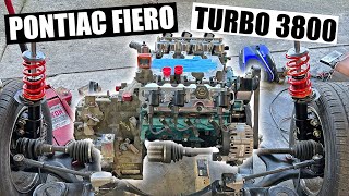 1986 Fiero GT Engine Swap Turbo 3800 Test Fit and Mounts [upl. by Rooker]