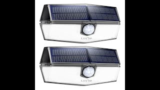 LITOM 120 LED Solar Motion Lights Waterproof EPISODE 2802 Amazon Prime Unboxing amazon [upl. by Aivle]