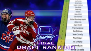 FINAL NHL DRAFT RANKINGS Scouching Live [upl. by Michal534]