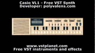 Casio VL1 Tone Emulator  Free VST synth  vstplanetcom [upl. by Steffin]