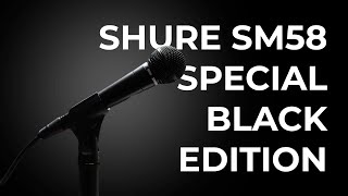 Shure SM58  Special Black Edition  Unboxing [upl. by Nyloc]