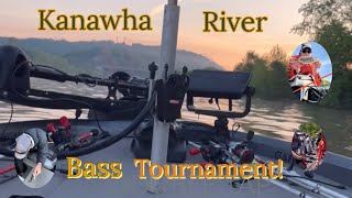 Kanawha River Fishing a Kanawha River Bass Trail Tournament Ned Rig and squarebill fishing 5623 [upl. by Feirahs]