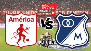 América 2 vs Millonarios 1  Fecha 5  Liga Betplay II 2024 [upl. by Veejar477]