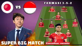 super big match jepang vs Indonesia  prediksi line up timnas Indonesia piala Asia 2024 [upl. by Adnilra848]