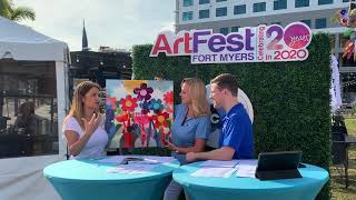 Fort Myers Art festival 2020 Carla Bank ABC news [upl. by Nahtanoj829]