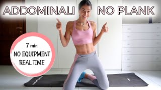 7 min ADDOMINALI DA STESI NO PLANK  Silvia Fascians [upl. by Ainsley423]