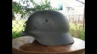 Restored Original WWII German M40 NS64 Helmet [upl. by Columbus942]