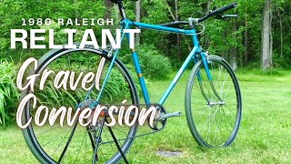 Retro Gravel Bike 1980 Raleigh Reliant Restoration [upl. by Hepsoj]