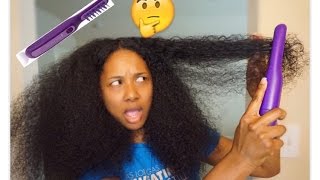 HOW TO DETANGLE NATURAL HAIR FAST l REMINGTON TAME THE MANE ELECTRIC DETANGLING BRUSH REVIEW [upl. by Geanine]