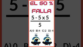 ¿Ejercicio De Matemática Básica ✅ Evita Los Errores Comunes [upl. by Ulrikaumeko]