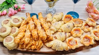 IDEE APERITIVO CON PASTA SFOGLIA  ANTIPASTI DI PASTA SFOGLIA FACILI VELOCI  RUSTICI  STUZZICHINI [upl. by Walburga]