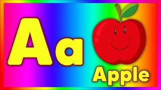 Phonics with TWO Words  A for Apple Song  ABC Baby Songs [upl. by Anauqed]