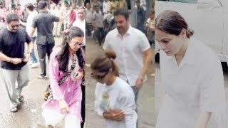 Malaika Aroras fathers funeral Arbaaz Khan Sshura Khan Alvira KhanArshad Warsi [upl. by Theran28]