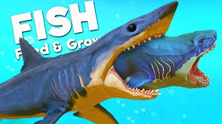 NEW KILLER MAKO SHARK vs PREHISTORIC MEGALODON  Feed and Grow Fish [upl. by Domini]