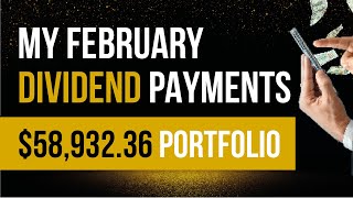 My February Dividend Payments from my 5893236 portfolio [upl. by Madel112]