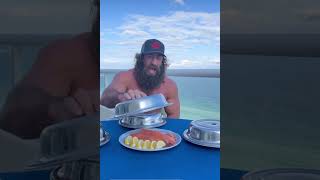 Liver king gets mad after he see vegetables at his table liverking bodybuilding [upl. by Nilkcaj]