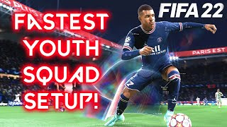 FIFA 22 Fastest Youth Squad Setup [upl. by Kubis]