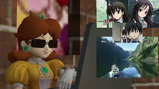 Princess Daisy reacts to the School Days scene where Sekai kills Makoto [upl. by Beattie410]