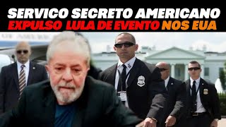 LULA É EXPULSO DE EVENTO NOS EUA PELO SERVIÇO SECRETO AMERICANO [upl. by Ilowell]