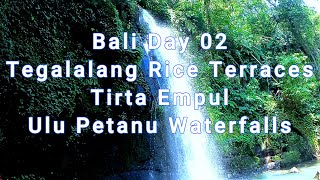 BALI Experience Day 02 UBUD  Tegalalang Rice Terrace amp Swing Tirta Empul amp Ulu Petanu Waterfall [upl. by Sheila]