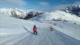 Livigno MOTTOLINO DELLA NEVE 2785m Blue Slopes [upl. by Nithsa]