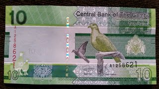 Gambia Banknote  10 Dalasis 2019 UNC  New Gambia Banknote [upl. by Leamaj419]