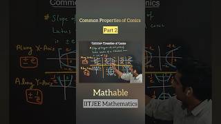 All Conic Sections  Common Properties of Parabola Ellipse amp Hyperbola education iitjee jee [upl. by Prichard164]