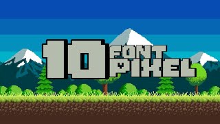 10 Rekomendasi Font Pixel [upl. by Akierdna]