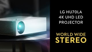 Review LG HU70LA 4K Projector CineBeam  Smart Home Theater Projector [upl. by Reinwald881]