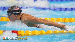 Flickinger holds off Ledecky Weyant in 400 IM upset  NBC Sports [upl. by Eduard914]