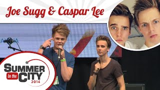 Joe Sugg amp Caspar Lee QampA LIVE at SitC 2014 [upl. by Gregoor]