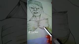 how to draw hulk😈 shorts shortvideo viralvideo youtubeshorts ytshorts drawing [upl. by Ahsiki]