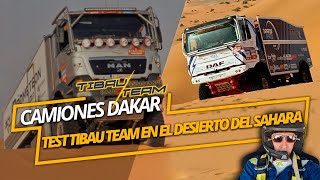 Camiones Dakar Test Tibau Team en el Desierto del Sahara [upl. by Laemaj482]