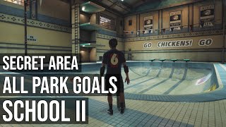 All Park Goals School 2 Secret Area Stat Points amp VV Collectible  Tony Hawks Pro Skater 12 [upl. by Adnamor413]