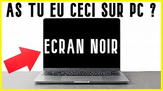 ecran noir au demarrage pc portable ou fixe  Comment résoudre le problème décran noir sur pc [upl. by Ahcatan525]