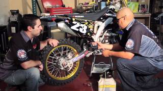 How to Install a Rear Brake Line on an Off Road Motorcycle [upl. by Yecad]