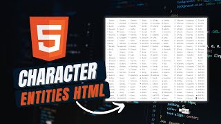 HTML Tutorial 50  HTML Character Entities  Non Breaking Space Entity Combining Diacritical Mark [upl. by Peltier802]