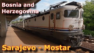 Sarajevo to Mostar by Bosnian Talgo train  Railways Bosnia and Herzegovina [upl. by Nomae]