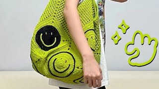 Crochet bag tutorial for business 🧶trendy 🔥 [upl. by Toulon]