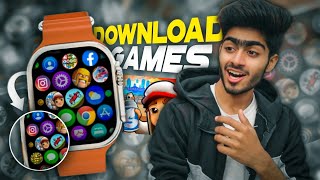 How To Download Games In T800T900 Ultra Smart Watch🔥😱 Install Games in DZ09T800 Ultra Smartwatch [upl. by Molahs]