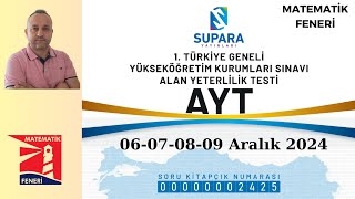 Supara Yayınları 1Türkiye Geneli AYT Deneme Sınavı Matematik Soruları Çözümleri 0609122024 PDF [upl. by Deerc]