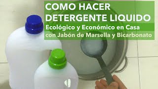 Como hacer detergente liquido ecológico para lavadora en casa [upl. by Arehahs]