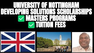 🇬🇧 Apply Now for the Developing Solutions Masters Scholarship at Nottingham UK masters [upl. by Baumann740]