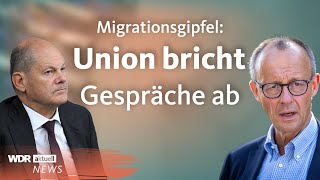 Stress beim Migrationsgipfel Merz und Ampel können sich nicht einigen  Aktuelle Stunde [upl. by Kolk870]